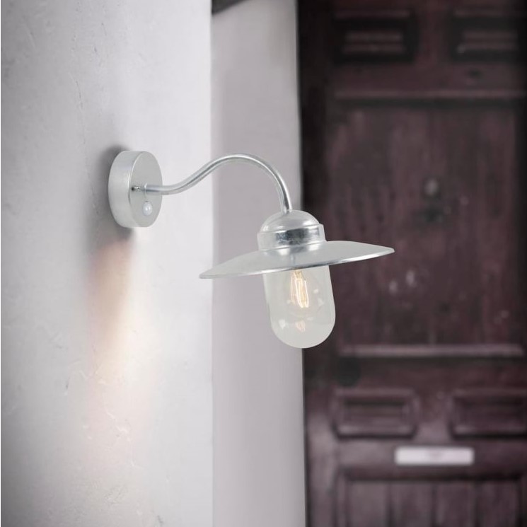 outdoor fisherman wall light with motion sensor