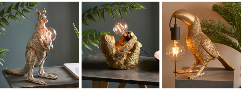 figurative whimsical table lamps