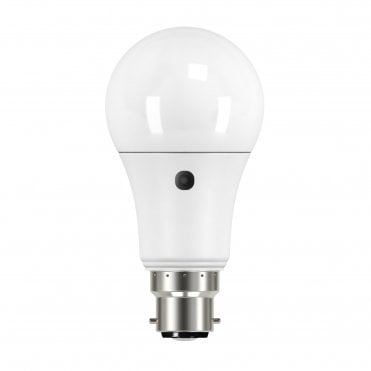 9W LED GLS Bulb with Dawn to Dusk Sensor - BC/B22, 2700K, Photocell