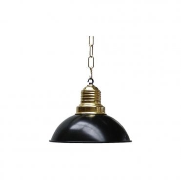 ABELE - Modern Factory Ceiling Pendant In Powder Coated Black