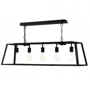 ACADEMY - 5 Light Ceiling Pendant (Black)