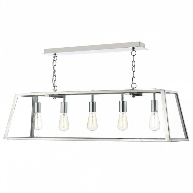 ACADEMY - 5 Light Ceiling Pendant Stainless Steel