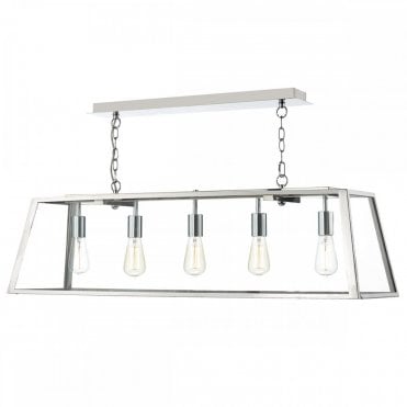 ACADEMY - 5 Light Ceiling Pendant Stainless Steel