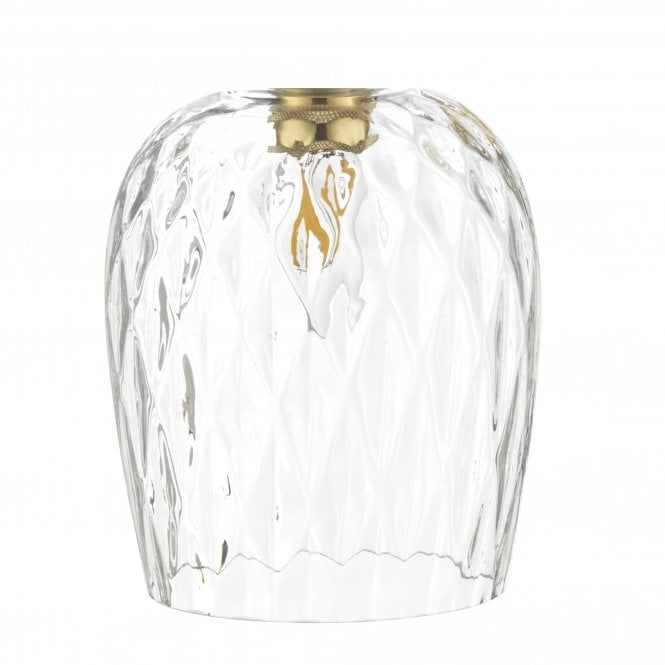ACCESSORY Clear Dimpled Glass Shade