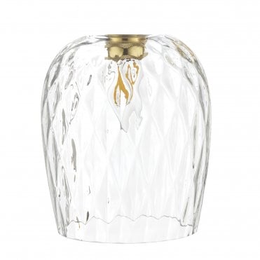 ACCESSORY Clear Dimpled Glass Shade