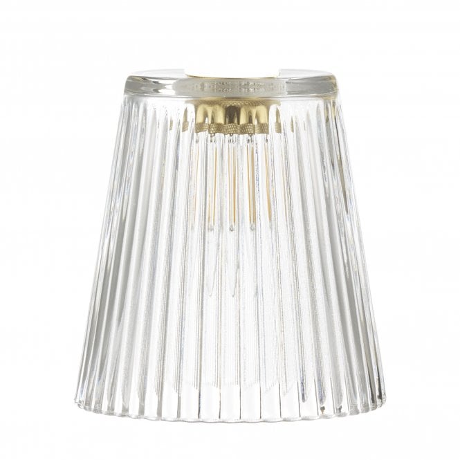 ACCESSORY Clear Ribbed Glass Shade