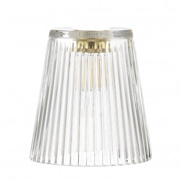 Clear Ribbed Glass Shade