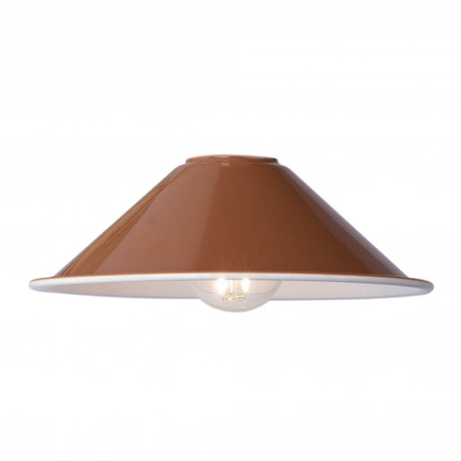 ACCESSORY Easy Fit Metal Shade Gloss Red/Umber 18cm