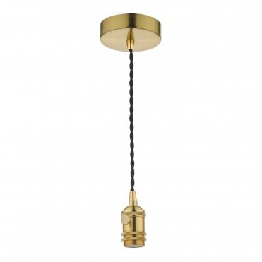 ACCESSORY Suspension Brass With Black Cable