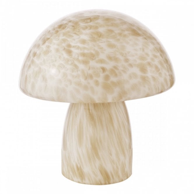 Addie Table Lamp - White & Grey Art Glass