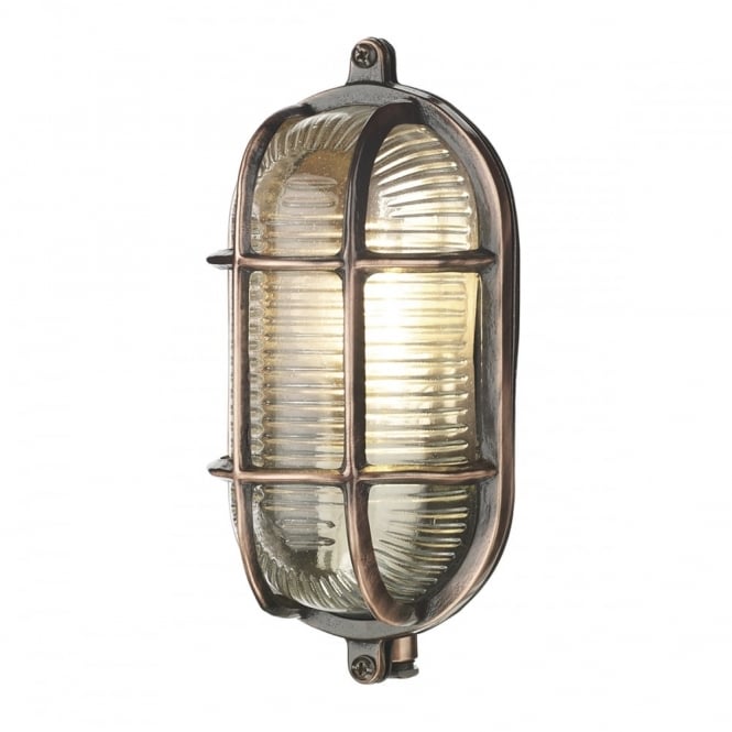 ADMIRAL - Exterior Small Oval Wall Antique Copper