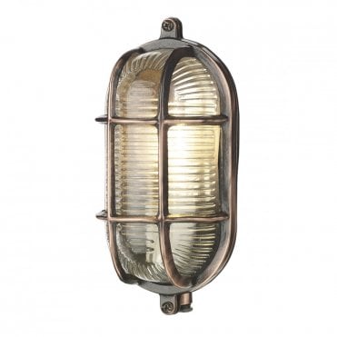 ADMIRAL - Exterior Small Oval Wall Antique Copper