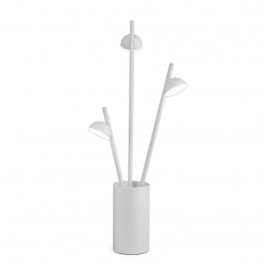 ADN 3 Light LED Table Lamp in Matte White