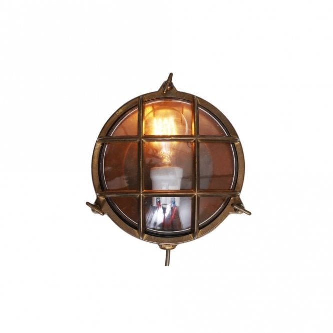 ADOO - Exterior Marine Nautical Wall Light In Antique Brass