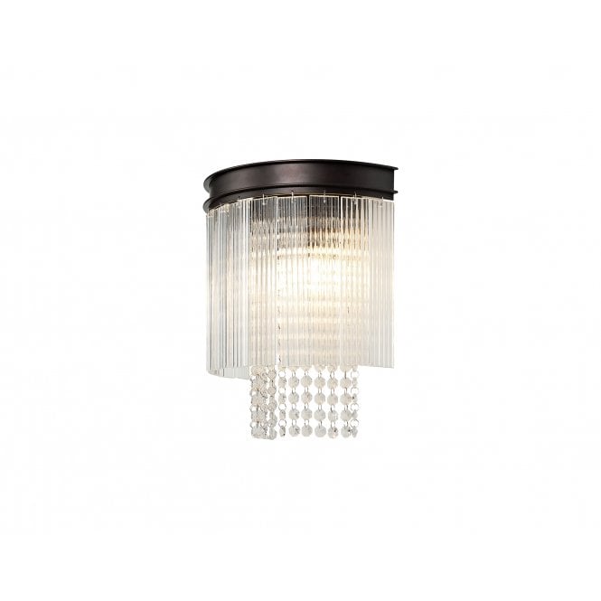 AESTHETIX 2 Light E14 Wall Light Brown Oxide