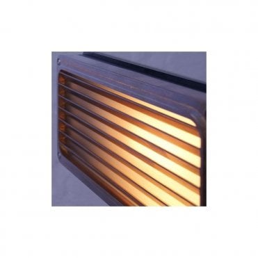 AGHER - Exterior Recessed Grill Wall Light In Antique Brass
