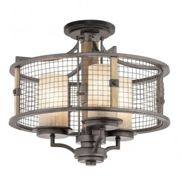 AHRENDALE - 3 Light Duomount Chandelier