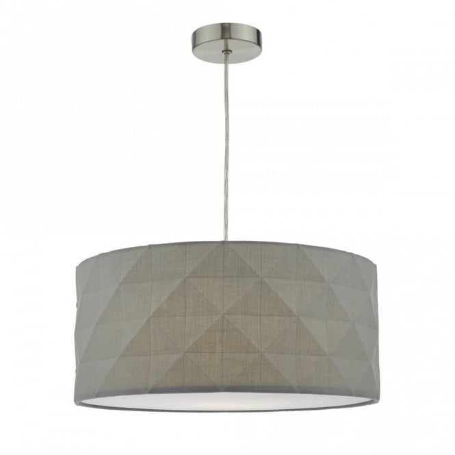 AISHA - Grey Geometric Easy Fit Lampshade