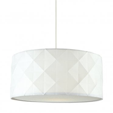 White Geometric Easy Fit Shade
