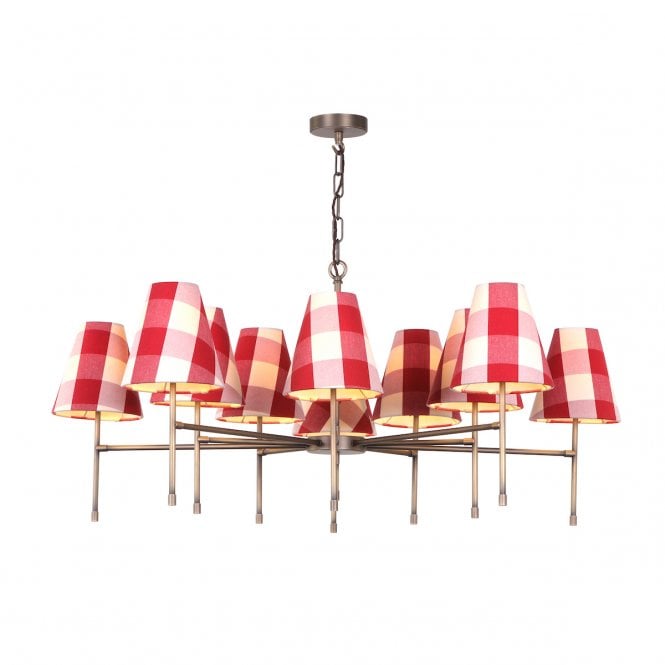 Aix Antique Brass 10 Light Pendant (Fitting Only)