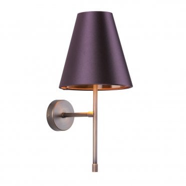 modern wall sconce in an antique brass finish 