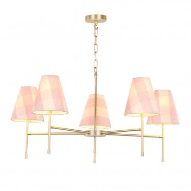 modern small chandelier bracket with five arms 
