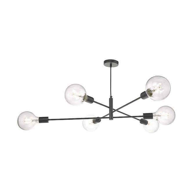 ALANA - 6 Light Ceiling Pendant Black