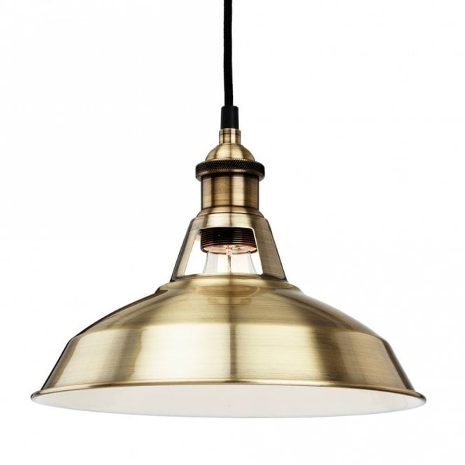 ALBANY Pendant, Antique Brass
