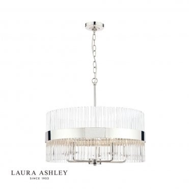 ALEXA 5 Light Pendant Ceiling Light | Polished Chrome