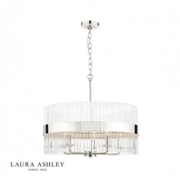 ALEXA 5 Light Pendant Ceiling Light | Polished Chrome