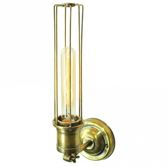 ALEXANDER - Adjustable Wall/Ceiling Light Antique Brass C/W Lb1 Bulbs