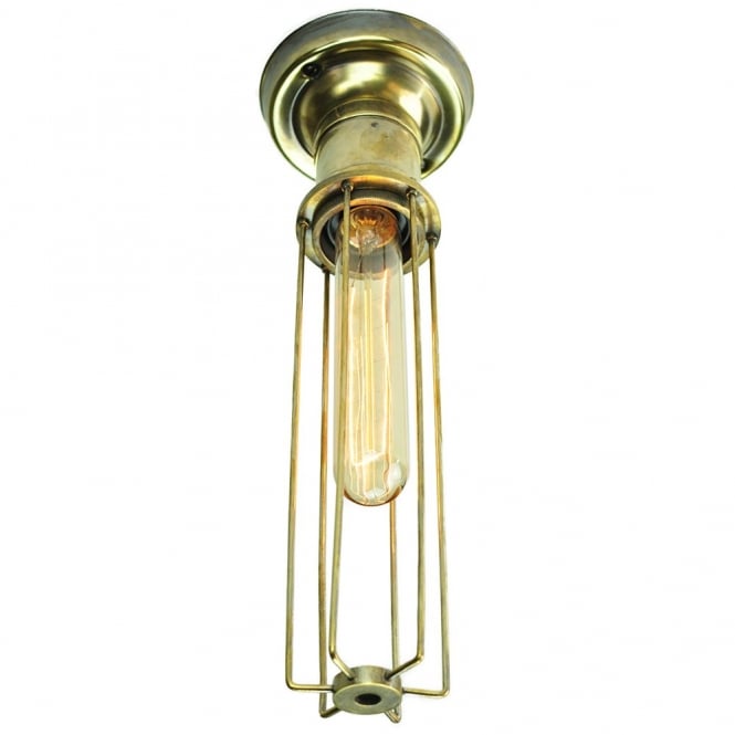 ALEXANDER - Flush Antique Brass C/W Lb1 Bulbs