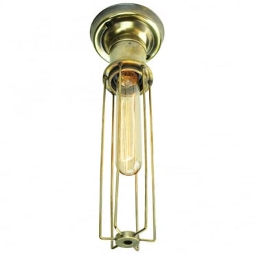 ALEXANDER - Flush Antique Brass C/W Lb1 Bulbs