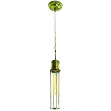 ALEXANDER - Pendant Antique Brass C/W Lb1 Bulbs