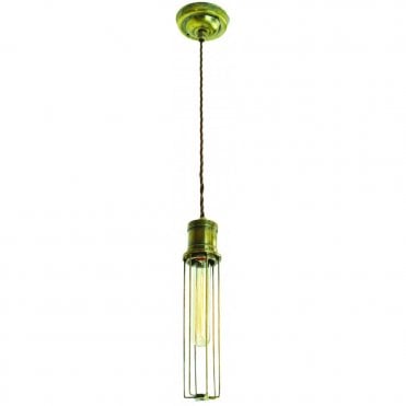 ALEXANDER - Pendant Antique Brass C/W Lb1 Bulbs