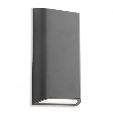 graphite rectangular wall light