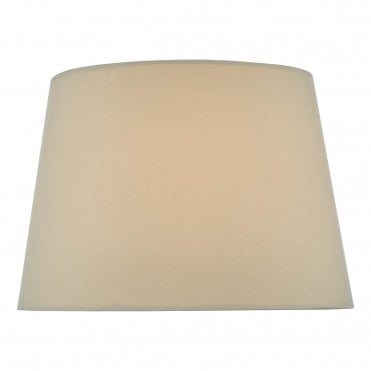 Taupe Faux Silk Tapered Drum Shade 26cm