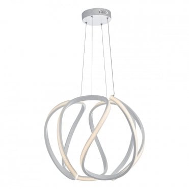 ALONSA Sculptural LED Ceiling Pendant Large White