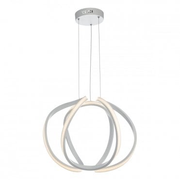 ALONSA Sculptural LED Ceiling Pendant Small White