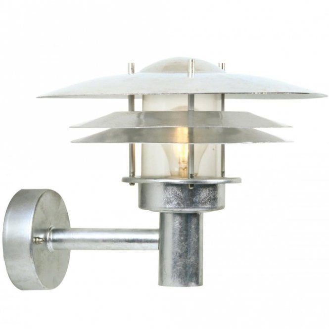 AMALIENBORG - Exterior Wall Light Galvanised Aluminium