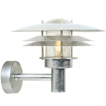AMALIENBORG - Exterior Wall Light Galvanised Aluminium