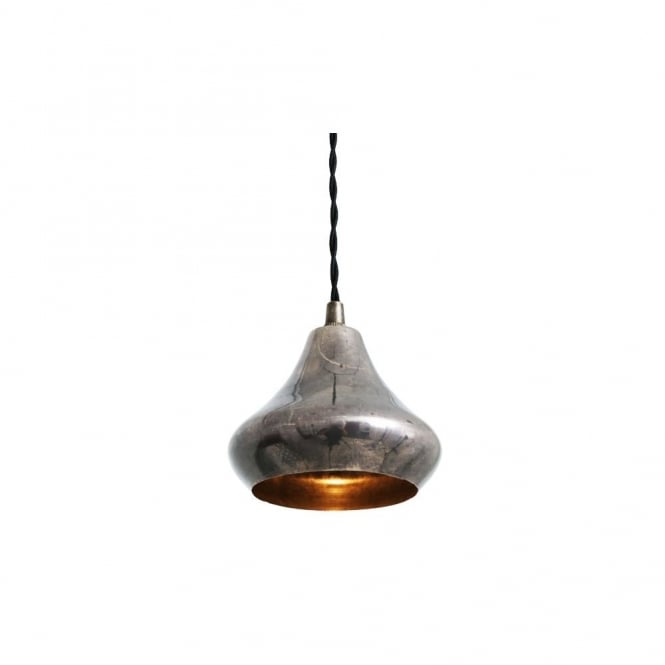 AMINA - Moroccan Ceiling Pendant In Antique Silver