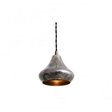 AMINA - Moroccan Ceiling Pendant In Antique Silver