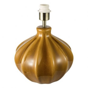 caramel ceramic table lamp