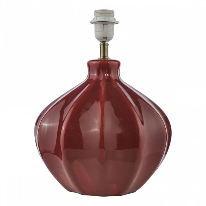 Amrita Ceramic Table Lamp - Red (Base Only)