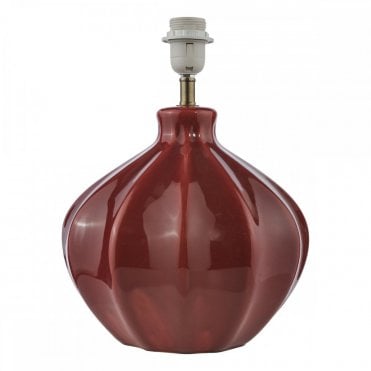 Amrita Ceramic Table Lamp - Red (Base Only)