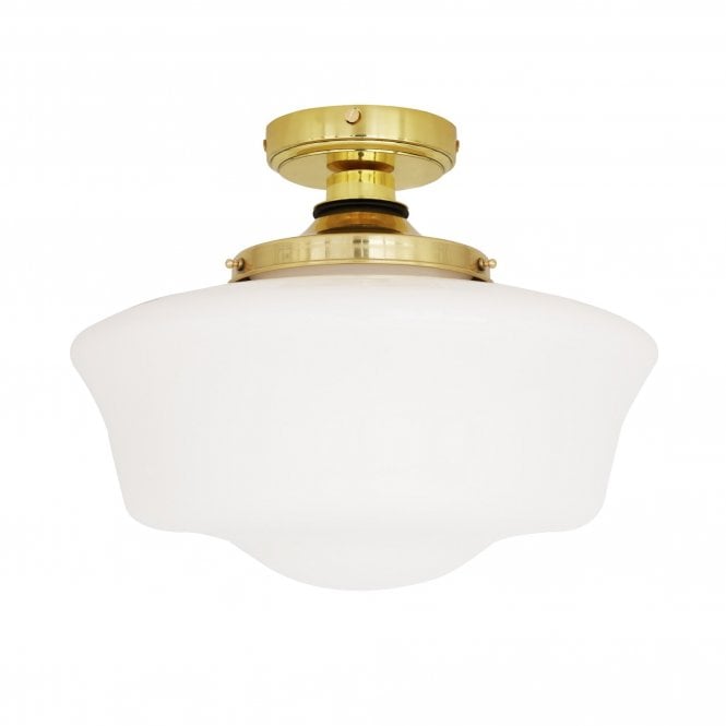 ANATH Ceiling Industrial Bathroom Ceiling Light Polished Brass IP44