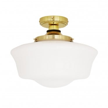 ANATH Ceiling Industrial Bathroom Ceiling Light Polished Brass IP44