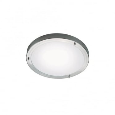 ANCONA MAXI - Flush Bathroom Ceiling Light Aluminium