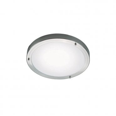 ANCONA MAXI - Flush Bathroom Ceiling Light Aluminium